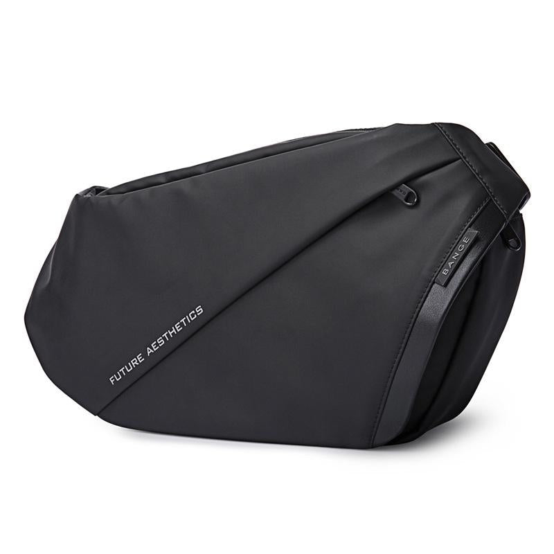 Waterproof Men Crossbody Chest Bag Epithelium Coating 35X19X8.5Cm Black