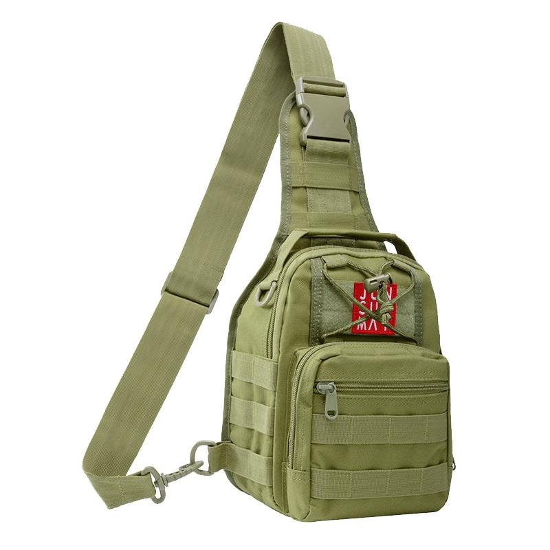 Waterproof Crossbody Chest Pack For Outdoor Sports Lightweight & Durable - Army Green