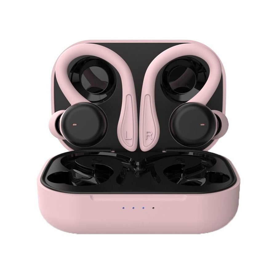 Waterproof t & g T40 Tws Bluetooth Earphones with Charging Box - Pink