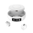 Mini Tws Wireless Bluetooth Earphones with Noise Reduction and Digital Display - White