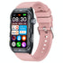 Waterproof Ecg Smart Watch For Health Monitoring - Ip68 - Pink