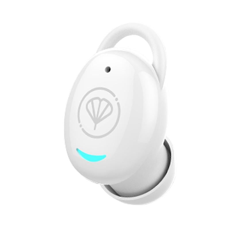 Mini Invisible Bluetooth Earphone - Single Ear Stereo Wireless - White