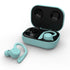 Waterproof T20 Tws Bluetooth Earphones with Charging Box and Noise-cancelling Hooks - Blue