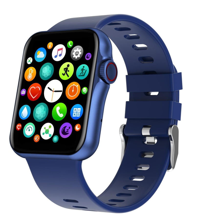1.6 Inch Waterproof Smart Watch With Ips Colour Screen Sport Sleep Heart Rate Monitoring - Blue