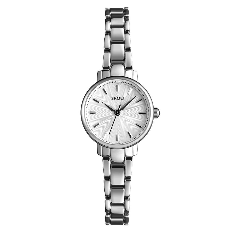 European Fashion Women Quartz Watch with Steel Band - Business and Leisure - Silver