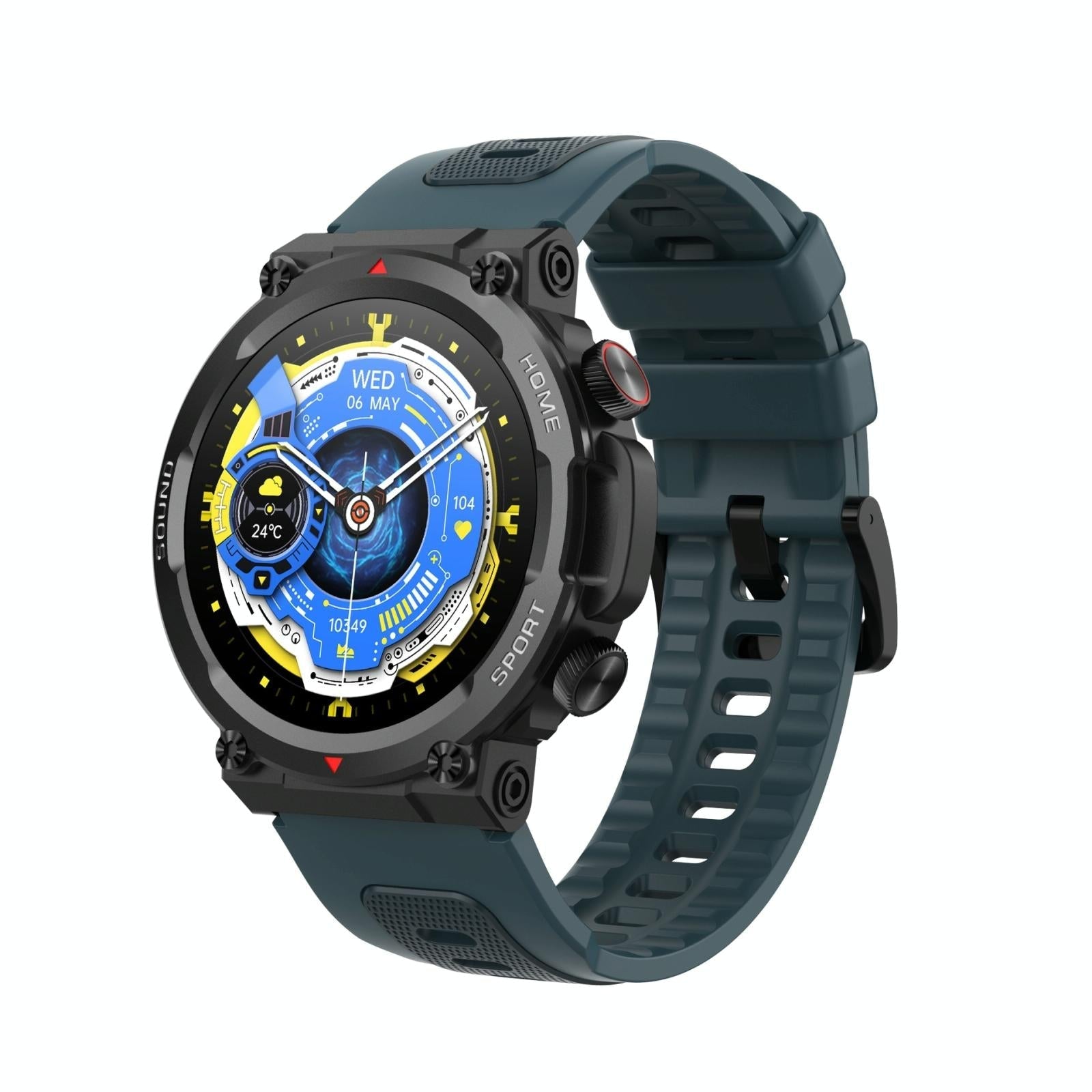 Waterproof Smart Watch With Heart Rate & Sleep Monitoring - Blue