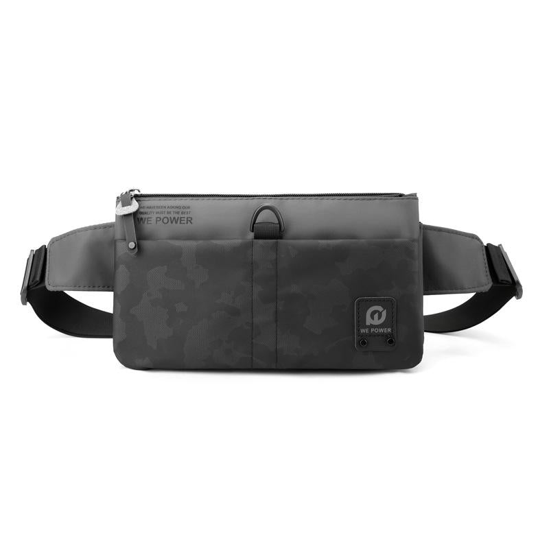 Waterproof Men Crossbody Chest Bag For Outdoor Adventures - Grey