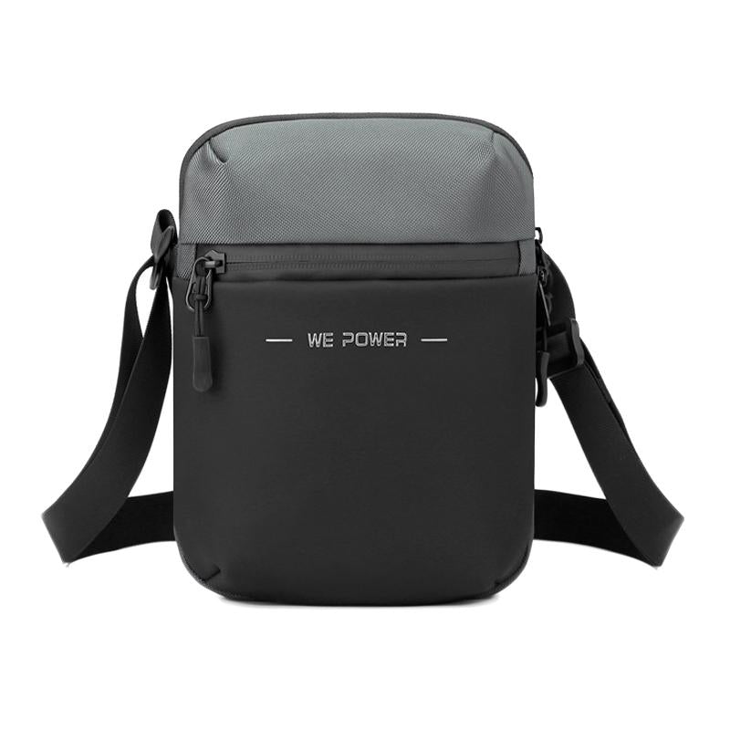 Simple Men Crossbody Bag Business Casual Shoulder Sling For Everyday Use - Grey