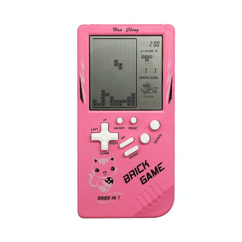Retro Handheld Game Console For Kids - Large Screen - Pink