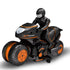 High-speed 2.4g Rc Motorcycle for Drifting and Off-road Riding - Black Orange
