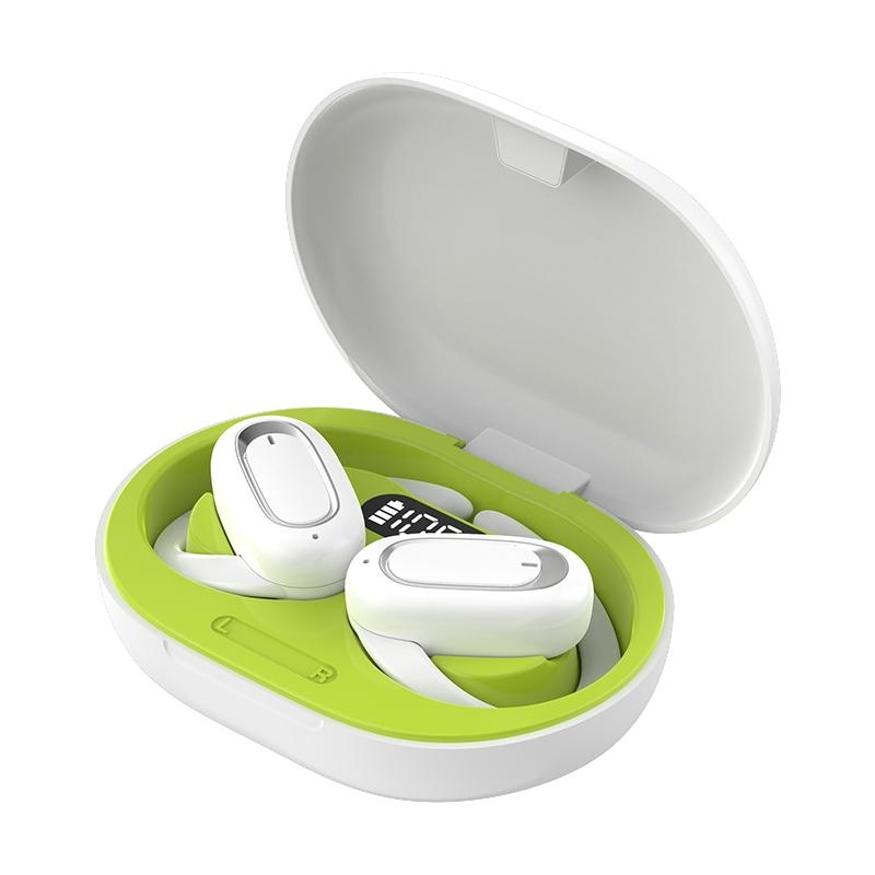 Adjustable Wireless Bluetooth Earphones with Noise Reduction - T35 Ows - White