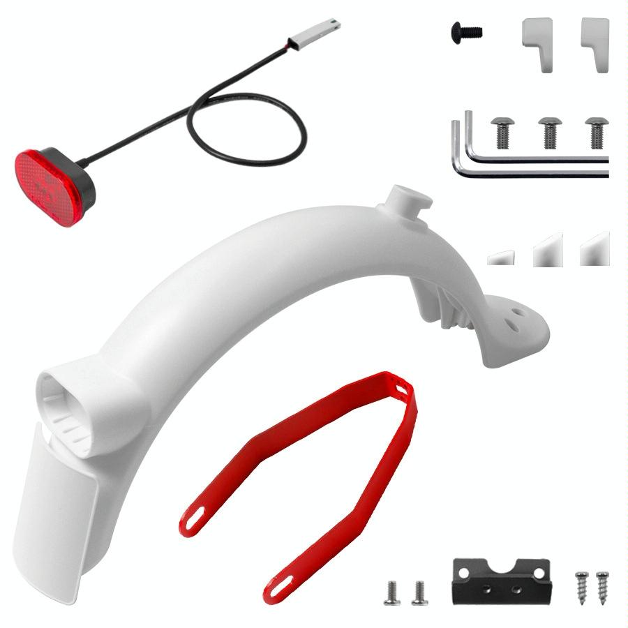 Xiaomi M365 Pro 2 Electric Scooter Rear Fender Bracket with Tail Light and Tool Set - Red Suit