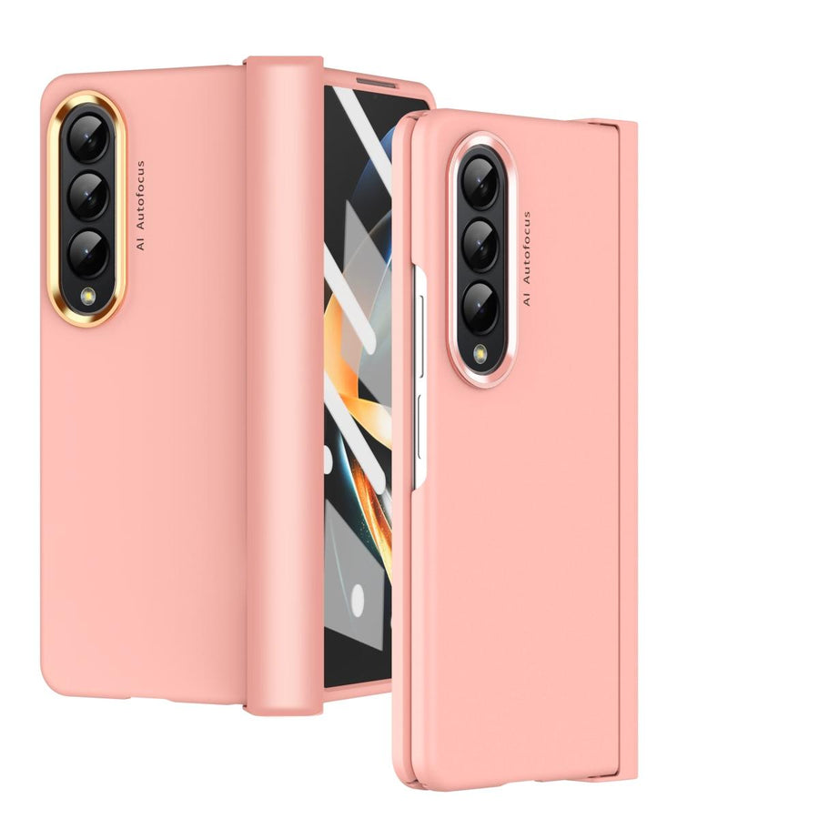 For Samsung Galaxy Z Fold4 5G Skin Feel Contact Lens Case - Pink