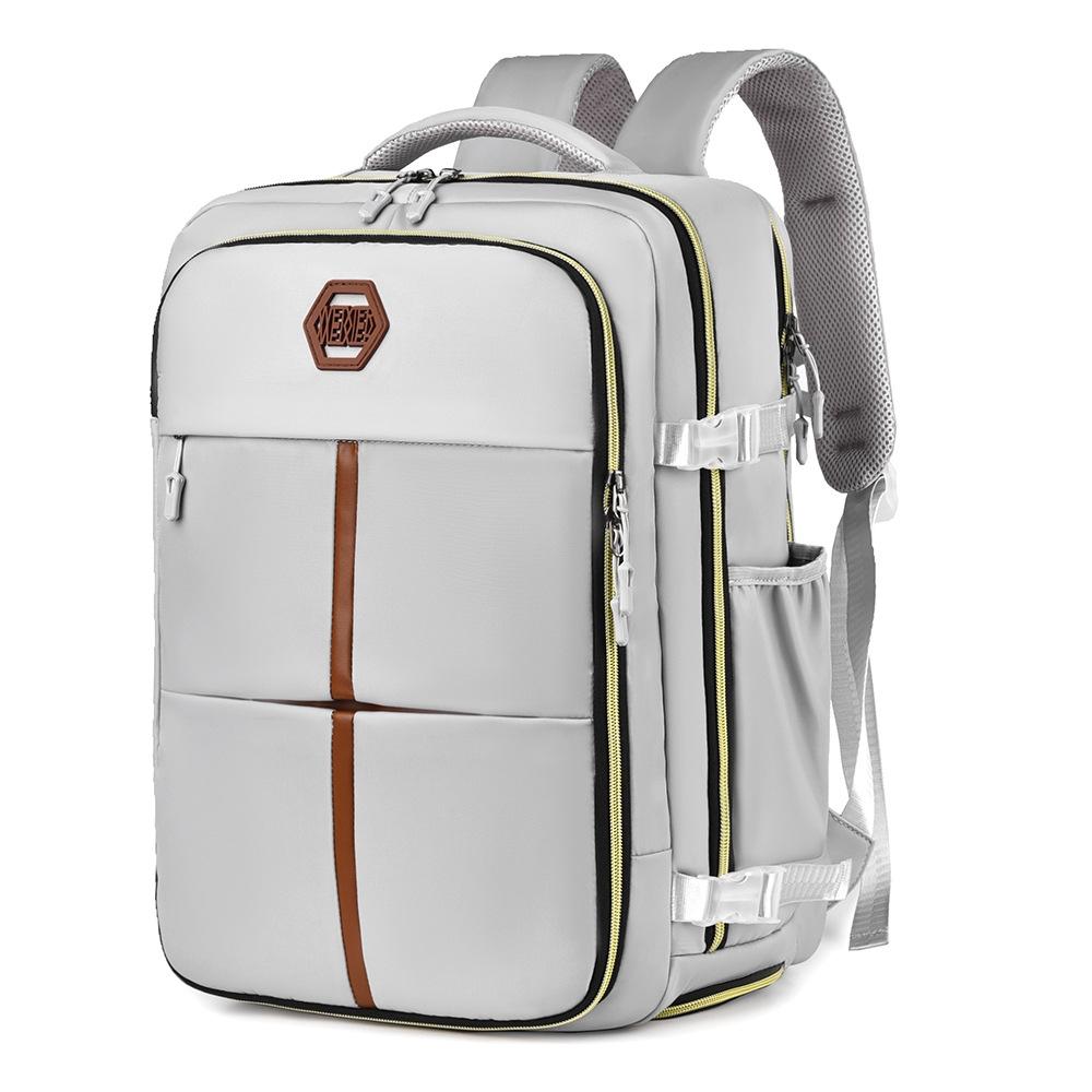 Large Capacity Travel Shoulder Bag For Students - Gray