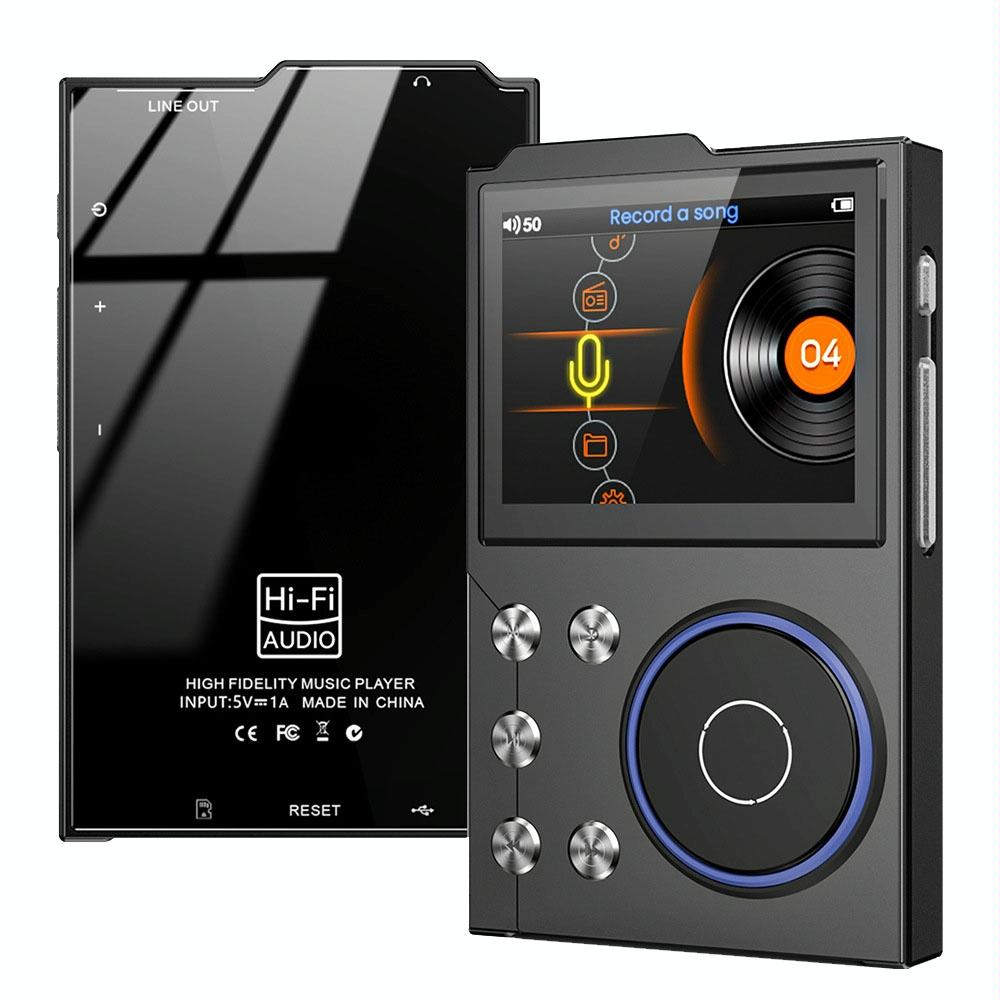2.4 Inch Hifi Bluetooth Music Player Dsd256 Mastering Sound Quality 16Gb+16Gb Memory - Black - 16Gb