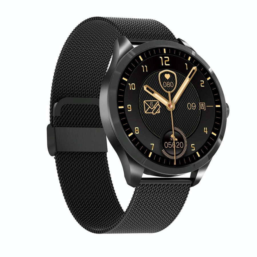 1.28 Inch Ips Colour Screen Ip67 Waterproof Smart Watch Support Blood Pressure Monitoring / Heart Rate Monitoring / Sleep Monitoring - Black