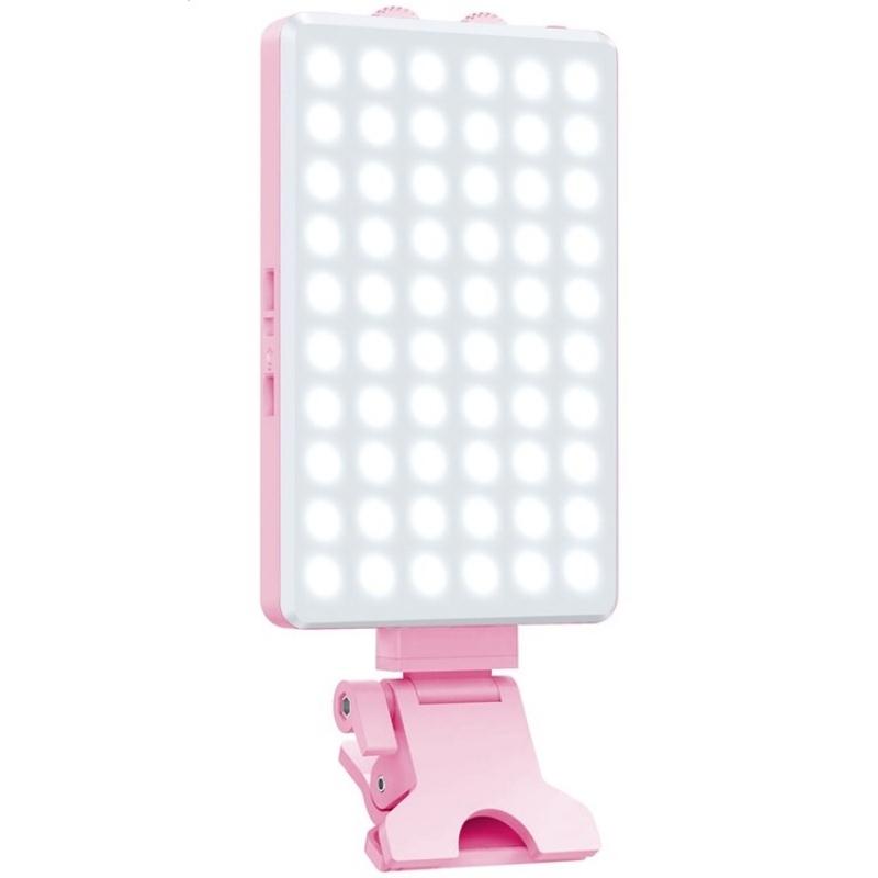 Portable Led Fill Light for Phone Laptop and Video Conferencing - Pink