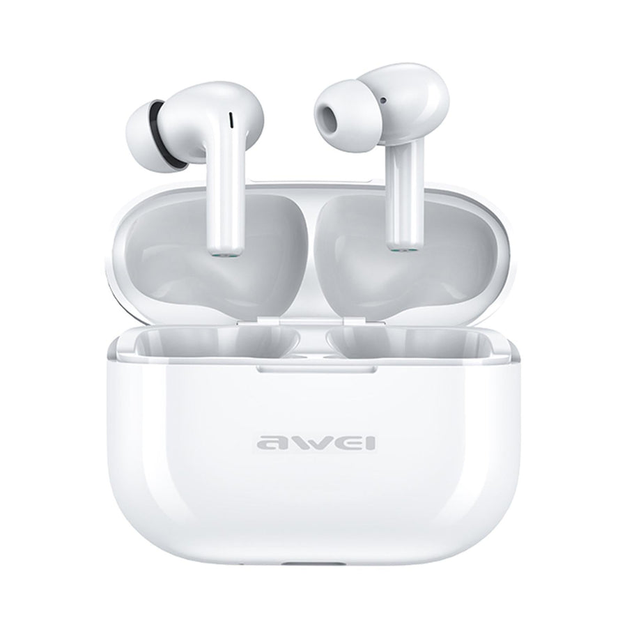 Wireless Earbuds with Charging Case - True Sports - White