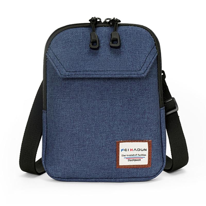 Adjustable Frosted Mobile Phone Bag 19 X 15 X 2Cm - Blue