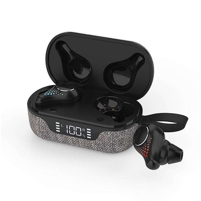 Waterproof T8 Wireless Bluetooth Earbuds with Led Display - Cloth