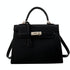 Stylish Winter Crossbody Bag for Women - Single Shoulder Kelly Design - Black