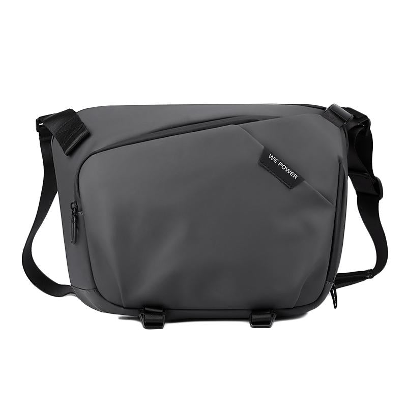 Waterproof Men Crossbody Bag Large Capacity Multifunctional Shoulder Bag - Grey