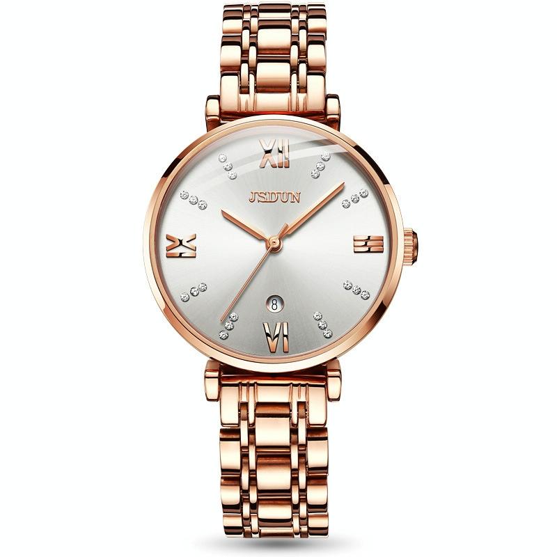 Stylish Waterproof Quartz Watch for Women - Ultra-thin Design - White