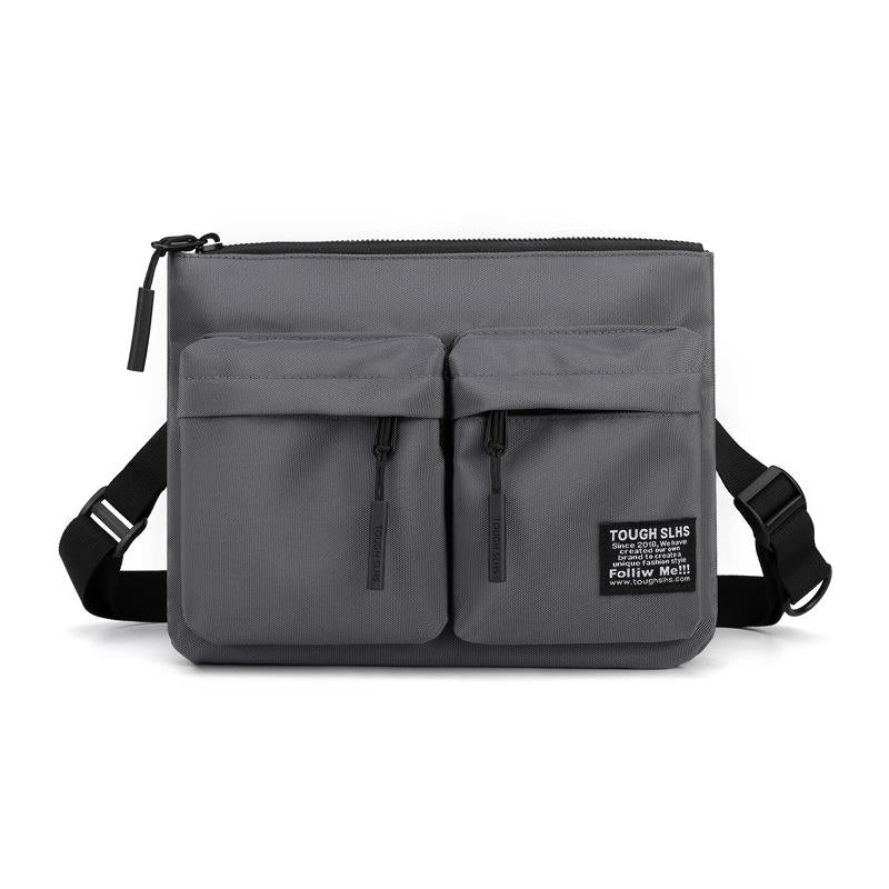 Leisure Sports Chest Bag Lightweight Shoulder Bag For Men - Grey