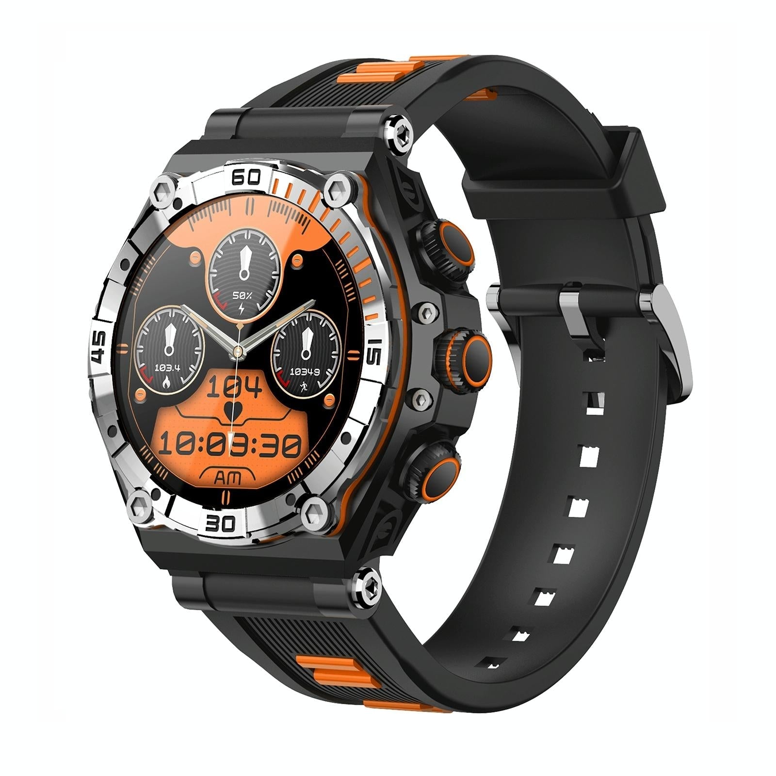1.43 Inch Amoled Screen Smart Watch Supports Bluetooth Call / Blood Oxygen Detection - Orange