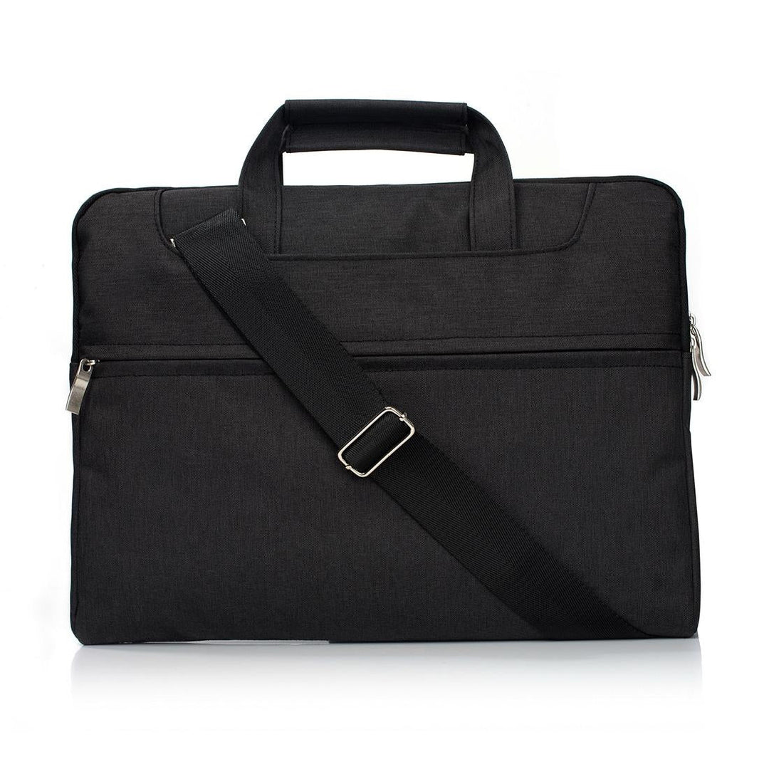 11.6 Inch Laptop Bag - Portable one Shoulder Zipper for Macbook Samsung Sony Dell Alienware Chuwi Asus Hp - Black