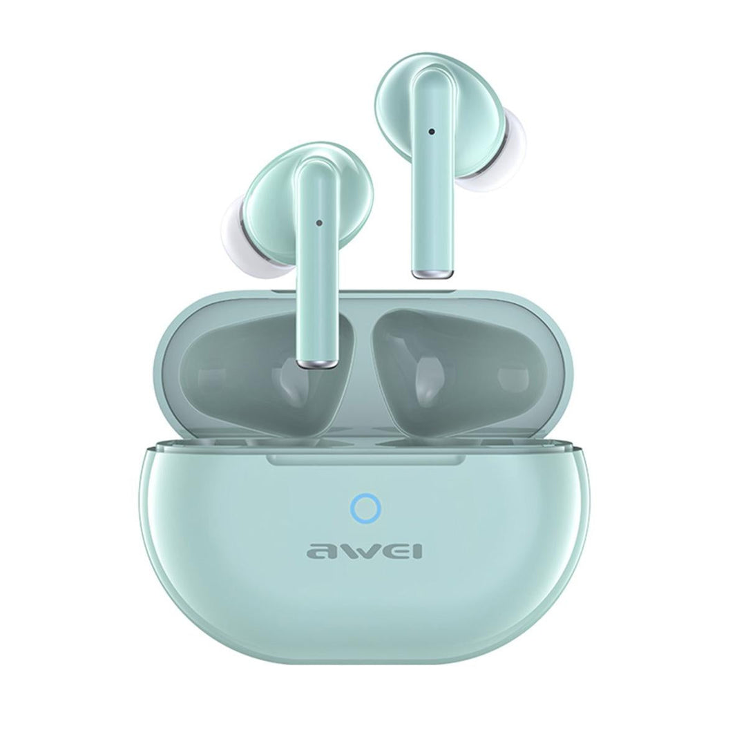Wireless Tws Earbuds with Dual Noise Reduction Mic - Mint Green