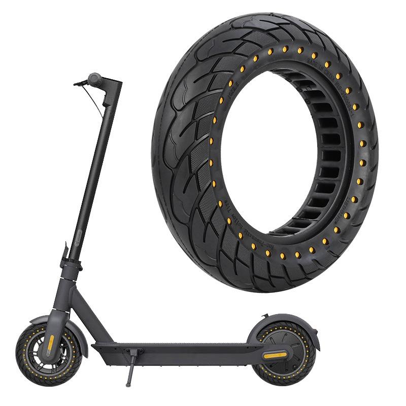 10 Inflatable Honeycomb Solid Run-flat Tire Electric Scooter - 36Mm Slot Yellow