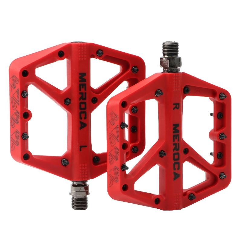Lightweight Nylon Mountain Bike Pedal - Red