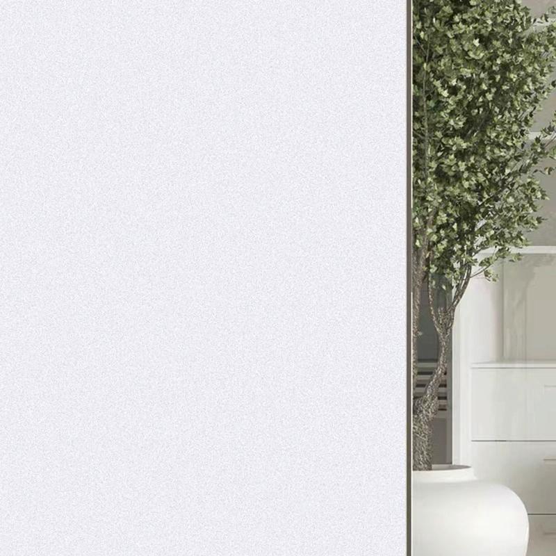 30cm Wide Electrostatic Frosted Window Film for Thermal Insulation - Glue-Free White Matte - 30Cm Wide/Meter