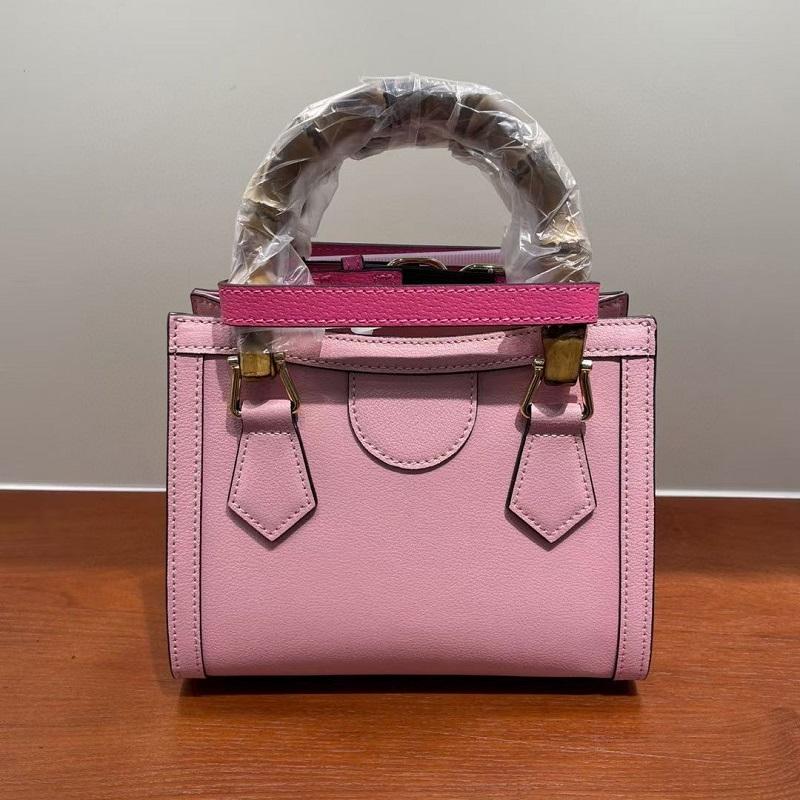 Versatile Bacchus Shoulder Bag in First Layer Cowhide - Cherry Blossom Pink