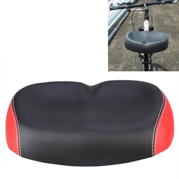 Shock-Absorbing Bike Saddle For Comfortable Ride - Red