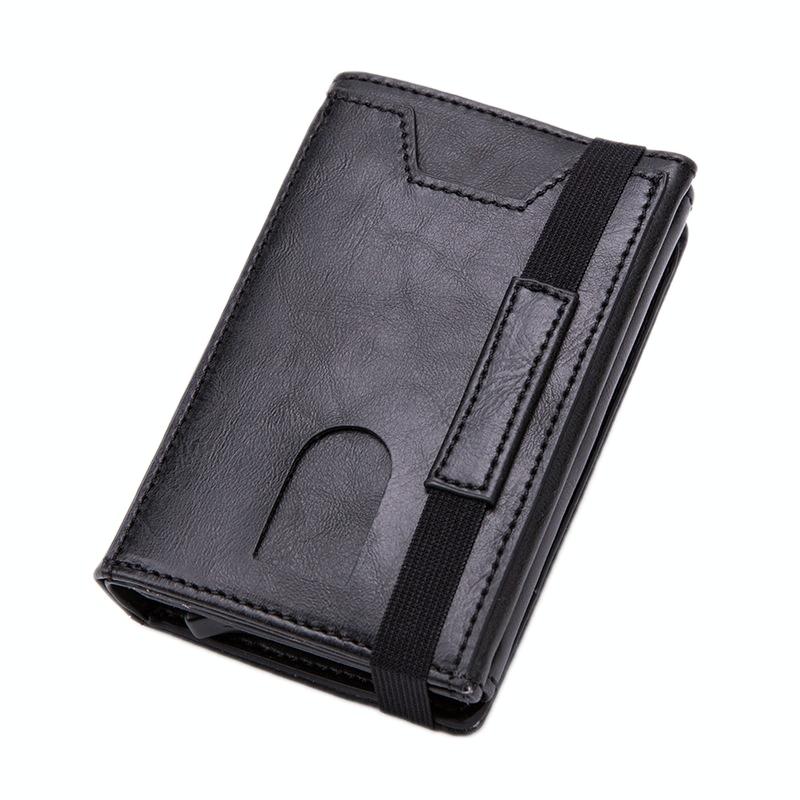 Rfid-blocking Aluminum Card Holder - Secure & Compact - Mad Horse Black