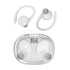 Wireless Earphones with Digital Display and Charging Case - White