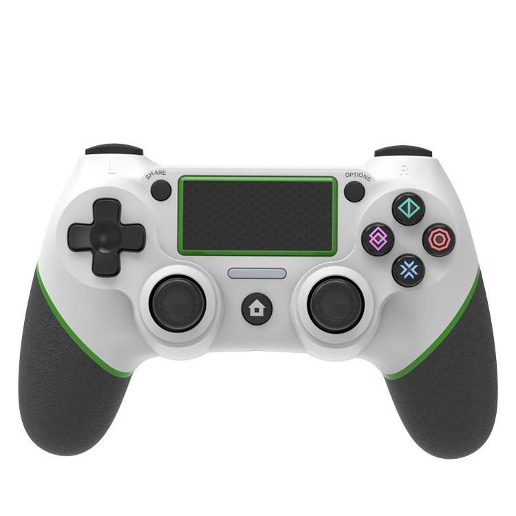 Rubberized Bluetooth Gamepad for Ps4 - Wireless - White Green