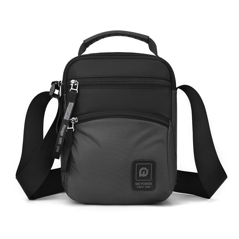 Waterproof Men Outdoor Messenger Bag Sports & Leisure Shoulder Bag - Grey