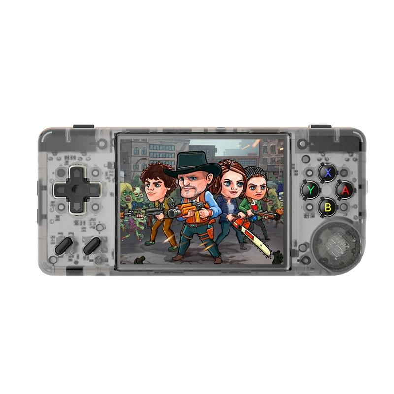 Retro Handheld Game Console With 2.83 Ips Screen - Linux Os - 64Gb / 128Gb - Transparent Black - 64Gb
