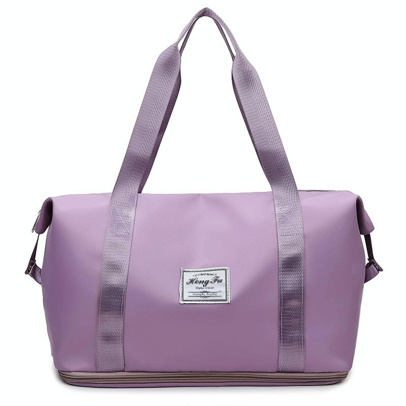 Sports Gym Duffel Bag with Wet / Dry Separation - Large Capacity - Taro Purple