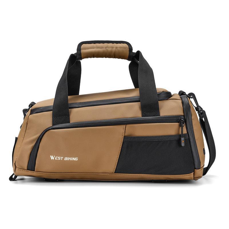 Multifunctional Bike Pannier For Travel - Brown