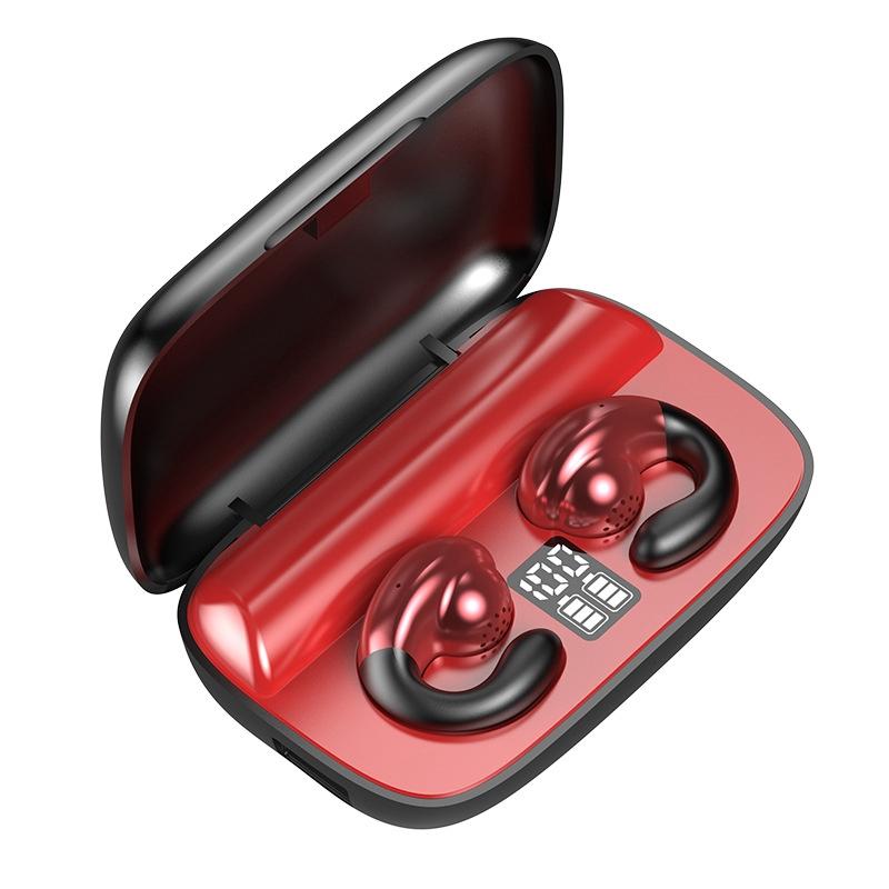 Wireless Bone Conduction Earphones with Noise Reduction - Red
