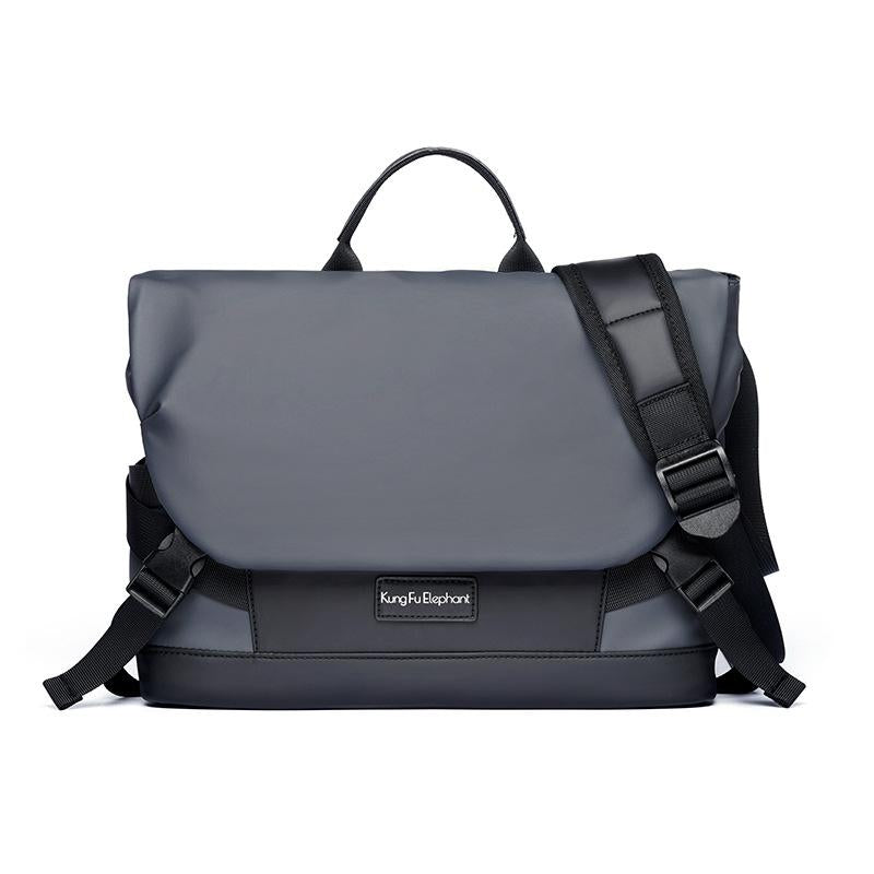 Waterproof Oxford Messenger Bag For Men - Grey