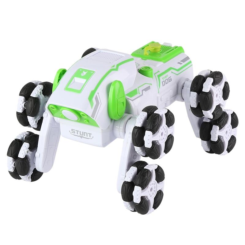 Intelligent 8-wheel Stunt Vehicle with Remote Control - Green