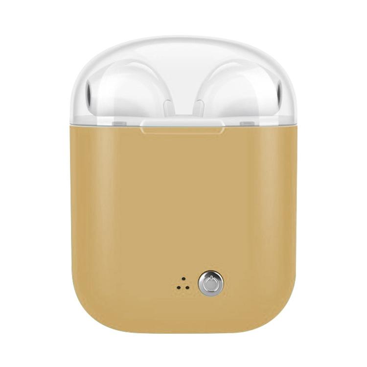 Wireless Bluetooth Tws Earphones with Charging Bin - I7s Binaural Plating - Gold