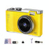 Retro Kids Camera With Dual-Lens 4K Hd Ccd - 2.4 Inch - Yellow