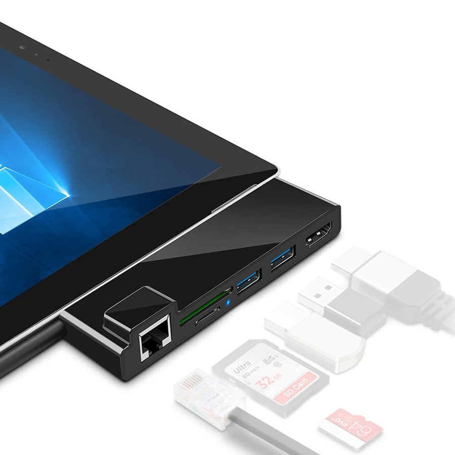 4K Hdmi Adapter With Rj45 Usb 3.0 And Sd / Tf Reader