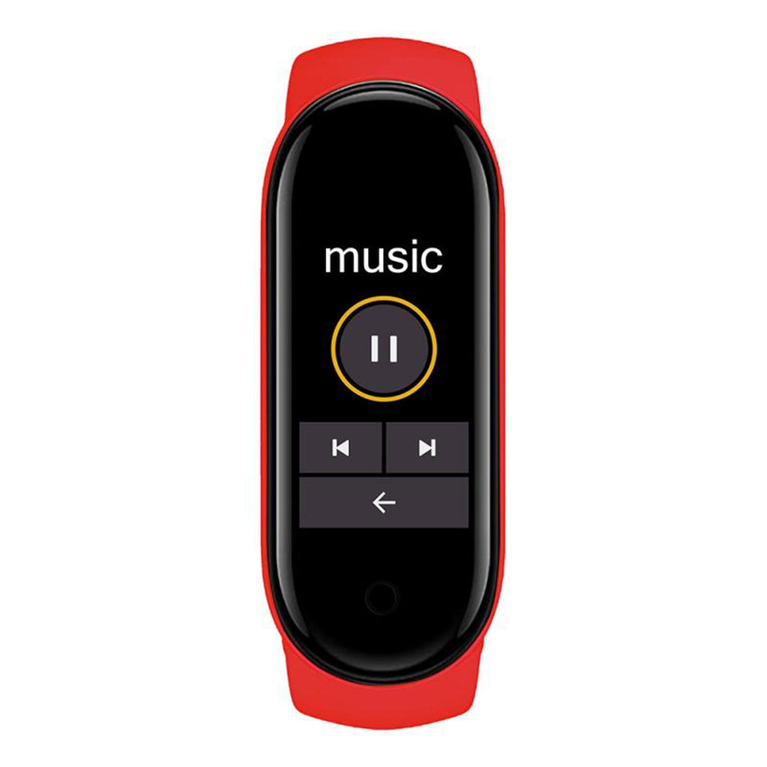 Advanced Health Tracker With Heart Rate Blood Pressure And Sleep Monitoring - Red